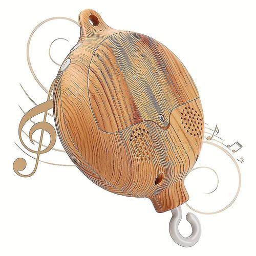 Téléphone musical pour bébé avec crochet pivotant, moteur mobile pour berceau pour tout-petit, boîte à musique pour nouveau-né (3 modes), moteur mobile pour tout-petit (35 berceuses)