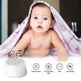 Machine à bruit blanc, aide au sommeil portable avec veilleuse pour bébé  adulte, avec 16 sons apaisants