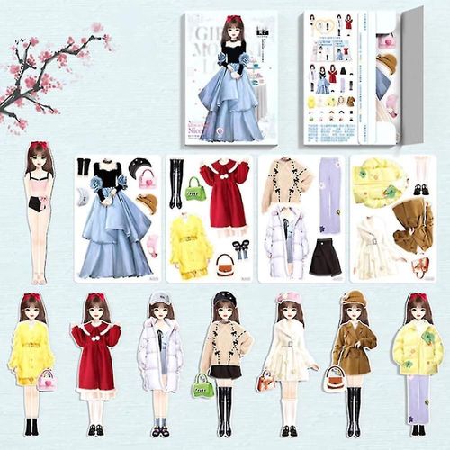 Puzzle Magnétique Portable Pour Habiller Princesse, Poupée En Papier, Jeu De Déguisement Magnétique, Ensemble De Jouets, Cadeau Créatif Pour Enfants Filles A