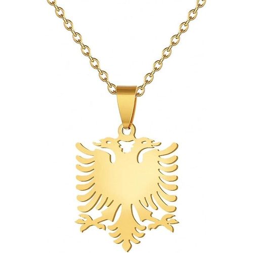 Collier Pendentif Aigle Albanais Femmes Hommes Collier Pendentif Albanais En Acier Inoxydable
