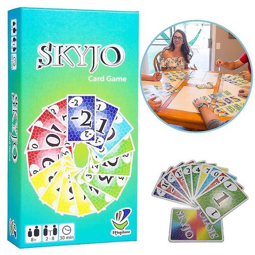 Jeu De Cartes Skyjo By Magilano, Jeu De Cartes Divertissant Pour Fête De Famille, Jeu De Société De Collecte