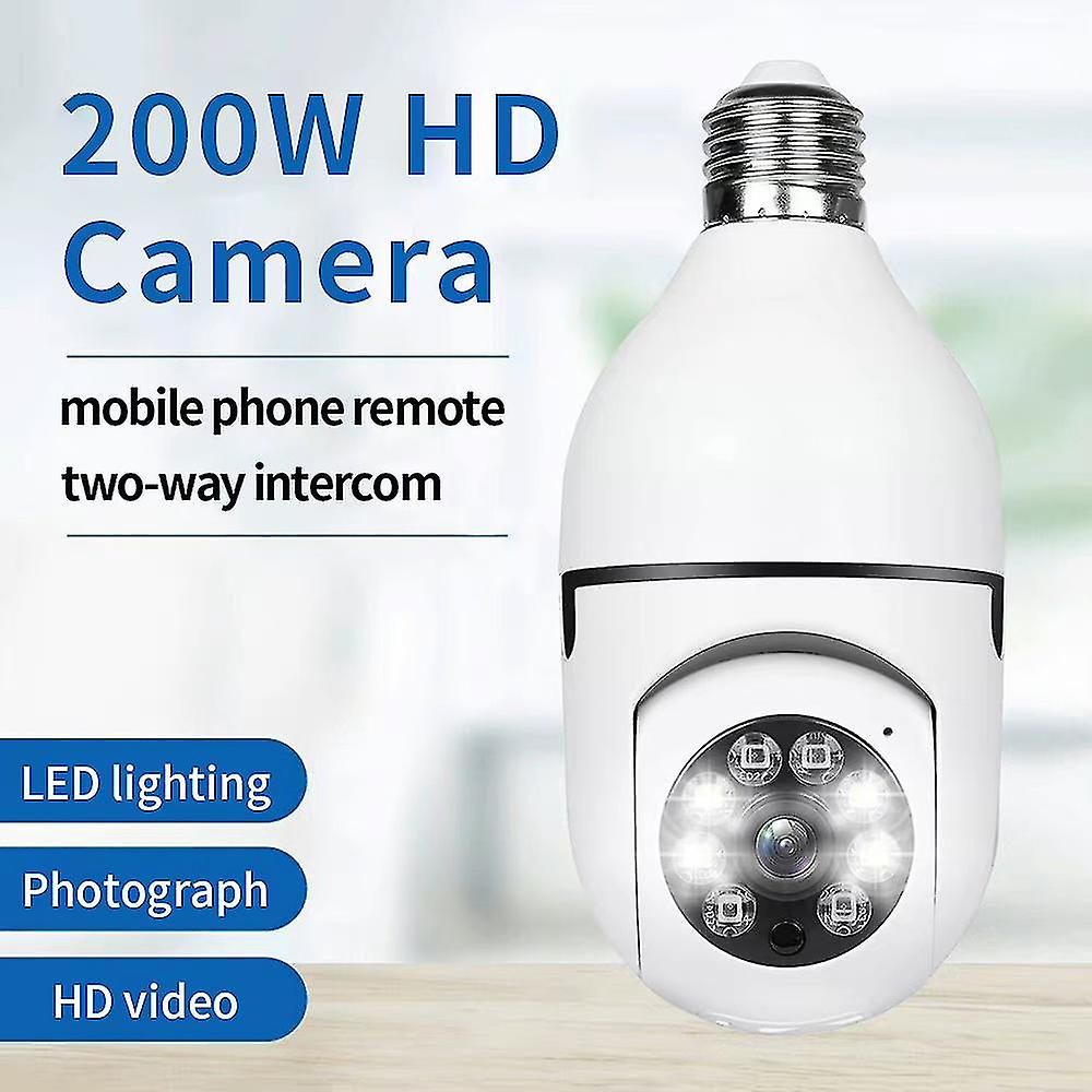 Camra  ampoule E27, camra de scurit Ptz sans fil 1080p ... - 2