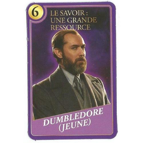 Carte Harry Potter - Moments Magiques - 6 - Le Savoir: Une Grande Ressource - Dumbledore (Jeune) - Magasin U 2023