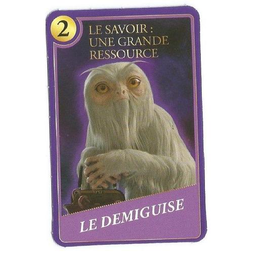 Carte Harry Potter - Moments Magiques - 2 - Le Savoir: Une Grande Ressource - Le Demiguise - Magasin U 2023