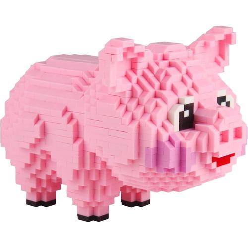 Jouet Éducatif En Brique 3d, Bloc De Construction De Cochon, Puzzle Style 1