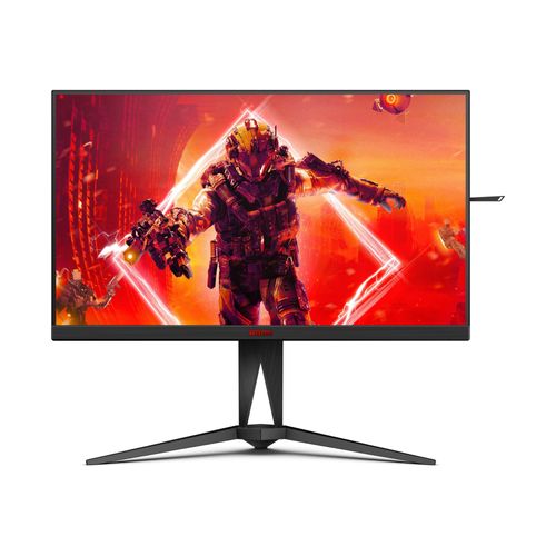 AOC AGON AG275QZN - AG5 Series - écran LED - jeux - 27" - 2560 x 1440 QHD @ 240 Hz - VA - 400 cd/m² - 3000:1 - DisplayHDR 400 - 1 ms - 2xHDMI, 2xDisplayPort - noir, rouge
