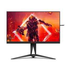 AOC AGON AG275QZN - AG5 Series - écran LED - jeux - 27" - 2560 x 1440 QHD @ 240 Hz - VA - 400 cd/m² - 3000:1 - DisplayHDR 400 - 1 ms - 2xHDMI, 2xDisplayPort - noir, rouge