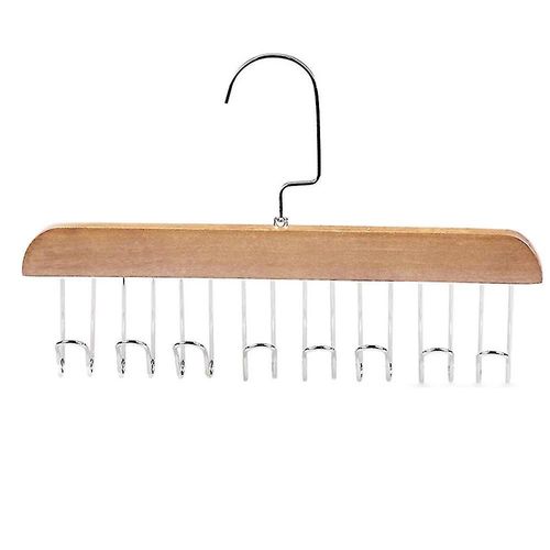 1/2 pièces Multi Crochet Placard Rangement Manteau Soutien-Gorge Cintre Écharpe Organisateur Gain de Place 1 pièces marron clair