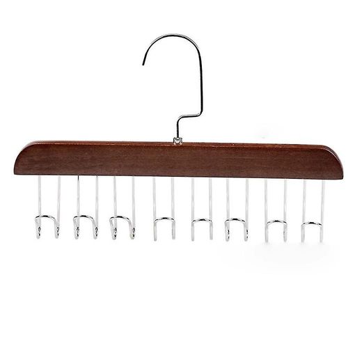 1/2 pièces Multi Crochet Placard Rangement Manteau Soutien-Gorge Cintre Écharpe Organisateur Gain de Place 1 pièces marron