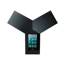 Poly Trio 8800 - Téléphone VoIP de conférence - avec Interface Bluetooth - à 5 voies capacité d'appel - SIP, SRTP - 3 lignes - noir