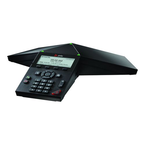 Poly Trio 8300 - Téléphone VoIP de conférence - avec Interface Bluetooth - (conférence) à trois capacité d'appel - SIP, SRTP, SDP - 3 lignes - noir
