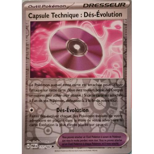 Carte Pokemon Capsule Technique Dés Évolution Reverse 177/182  Ev4 Ecarlate Et Violet Par Fr