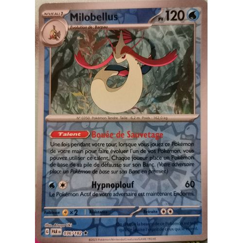 Carte Pokemon Milobellus Reverse 036/182  Ev4 Ecarlate Et Violet Par Fr