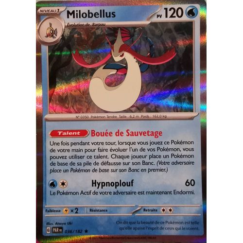 Carte Pokemon Milobellus Holo 036/182  Ev4 Ecarlate Et Violet Par Fr