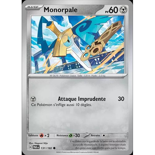 Carte Pokemon Monorpale 131/182  Ev4 Ecarlate Et Violet Par Fr