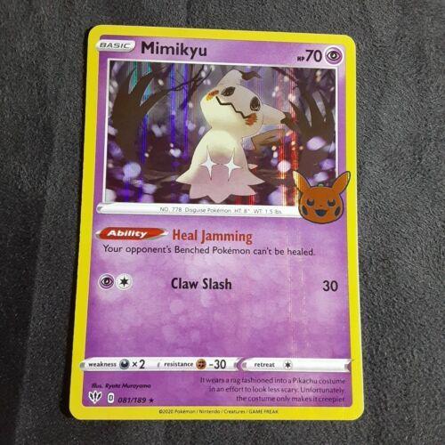 Pokemon Halloween 2022 Trick Or Trade Mimiqui Holo