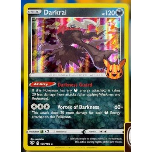 Pokemon Halloween 2022 Trick Or Trade Darkrai Holo