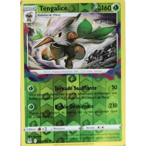 Carte Pokemon Tengalice Reverse 013/196 Origine Perdu Fr