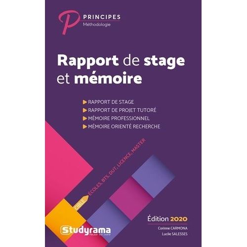 Rapport De Stage Et Mémoire - Ecoles, Bts, Dut, Licence, Master