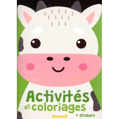Activités Et Coloriages Vache - + Stickers