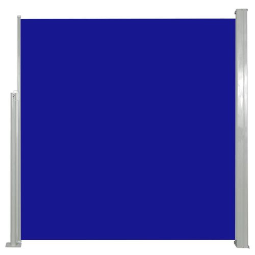 Auvent Paravent Store Brise-Vue Latéral Rétractable De Patio Jardin Terrasse Balcon Protection Visuelle Écran 140 X 300 Cm Bleu Helloshop26 02_0007088