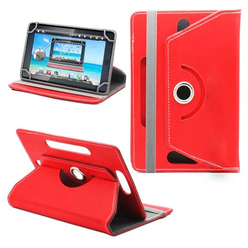 Etui Rotatif En Simili Cuir Pour Samsung Galaxy Tab A 2016 10.1" Rouge