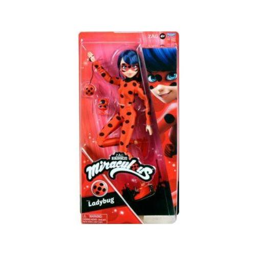 Coffret Miraculous Ladybug 26 Cm + 2 Accessoires - Set Poupée Mannequin Articulée Marinette + 1 Carte - Nouveauté Jouet Fille