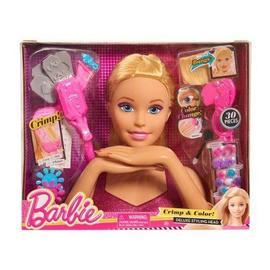 Barbie - Tête à Coiffer blonde avec mèches arc-en-ciel