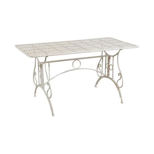 Table Amovible En Fer Forgé Finition Rouille Patinée L150xpr80xh77 Cm