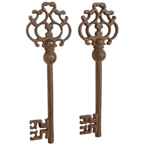 Jeu De 2 Clés En Fonte, Reproduction De Clés Anciennes
