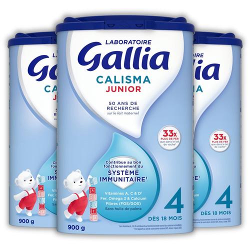 Laboratoire Gallia - Calisma Junior - Lait Infantile En Poudre Pour Bébés - Dès 18 Mois - 900gr (Pack X3)