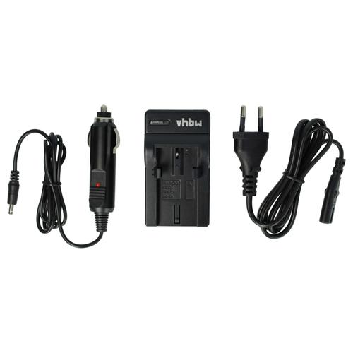 vhbw Chargeur compatible avec Kodak EasyShare ZX1 HD Camcorder caméra caméscope action-cam - Station + câble de voiture, témoin de charge