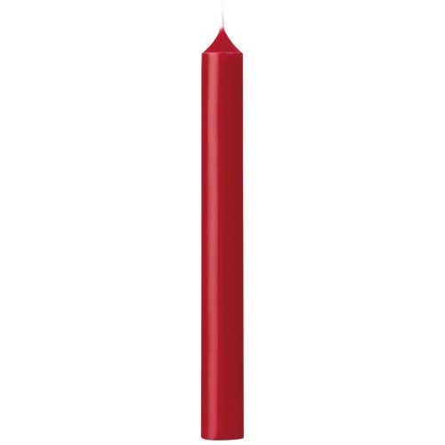 Bougie droite diamètre 22mm hauteur 200mm rouge