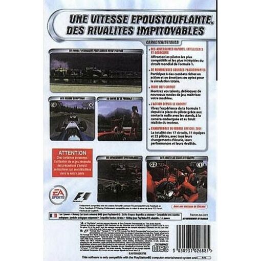 Jeu PS2 F1 2001 Version JAP Complète - Bon état, Course Simulation F1