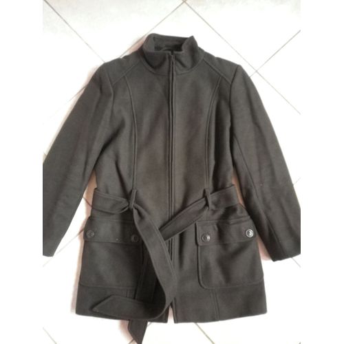 Superbe Manteau Etam Taille 38 (80% Laine)