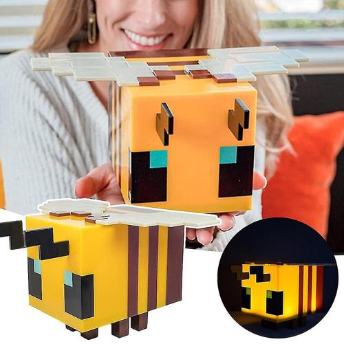 Lampe D'ambiance Led Ornement Abeille Jaune, Lampe De Table De Chevet De Bureau, Accessoires De D¿¿Coration Pour La Maison, Cadeau Cr¿¿Atif Pour Enfants