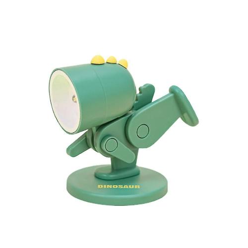 Veilleuse En Forme De Dinosaure, Mini Lampe De Bureau, Support De T¿¿L¿¿Phone, Cadeaux, Vert