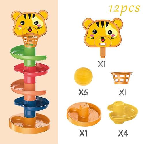 Enfant En Bas Age B¿¿B¿¿ Dessin Anim¿¿ Piste Rotative Jeu De Balle De Tir Jouets Boule Roulante Tour De Pile Jouet ¿¿Ducatif Cadeau Tigre