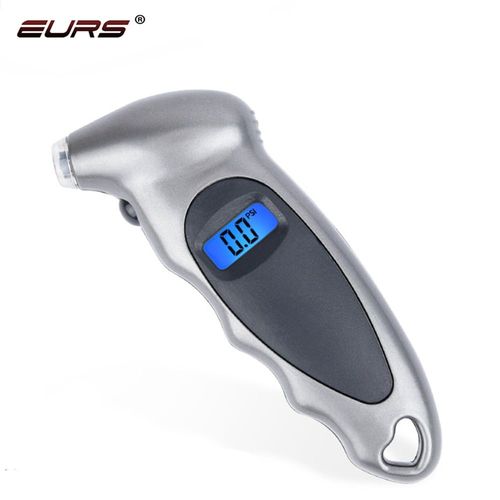 Argent - Eurs-Jauge De Pression Rétroéclairée Pour Voiture, Surveillance Numérique De Haute Précision, Compteur D'air, Écran Lcd, Manomètre, Baromètres, Nouveau