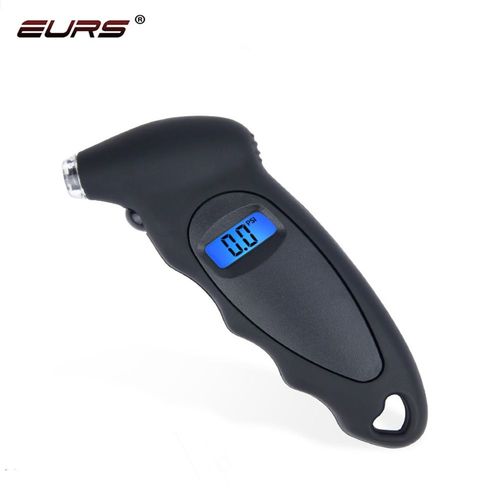 Noir - Eurs-Jauge De Pression Rétroéclairée Pour Voiture, Surveillance Numérique De Haute Précision, Compteur D'air, Écran Lcd, Manomètre, Baromètres, Nouveau