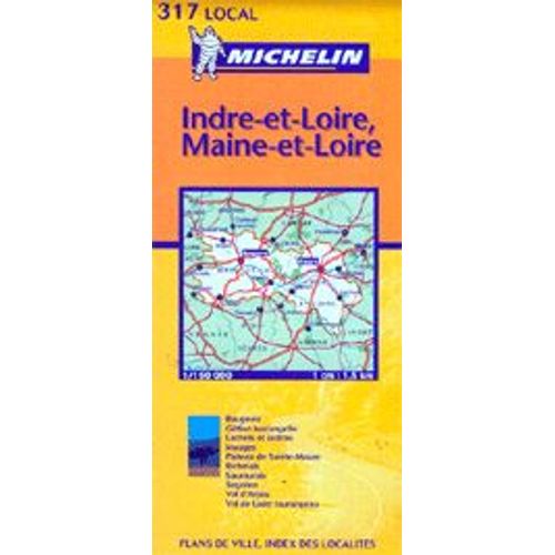 Indre-Et-Loire, Maine-Et-Loire - 1/150 000