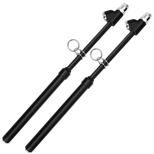 Gp317-2 - Manomètre De Pression D'air À Double Tête, Pour Pneus, Résistant, Droit, Jusqu'à 150psi, Adapté Aux Camions, Bus, Camping-Car