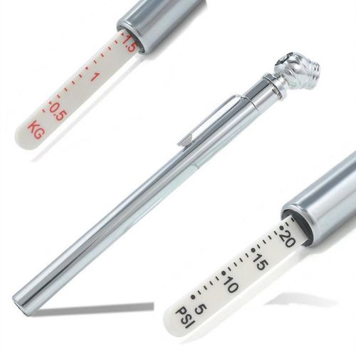 Argent - Manomètre De Pression Pour Pneus De Voiture, 5-50psi, Pour Air
