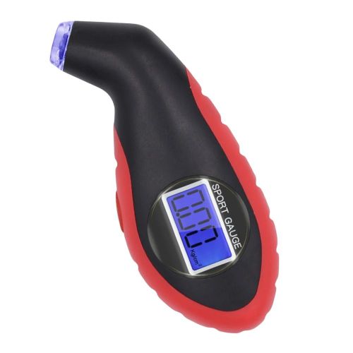Noir Rouge - Manomètre Électronique De Voiture Avec Rétroéclairage Led, Testeur De Baromètre D'opathie, Surveillance De La Pression Numérique Pour Voiture, Camion, Moto, Vélo
