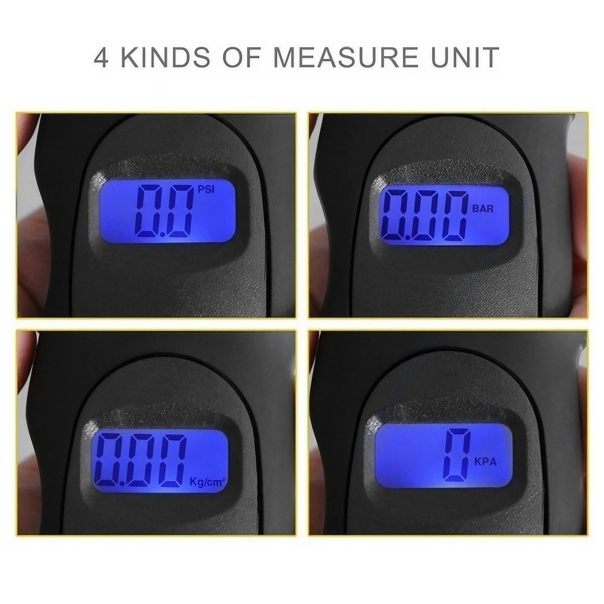 Noir - Manomtre Numrique Avec cran Lcd Rtro4.2, 150 Psi,... - 5