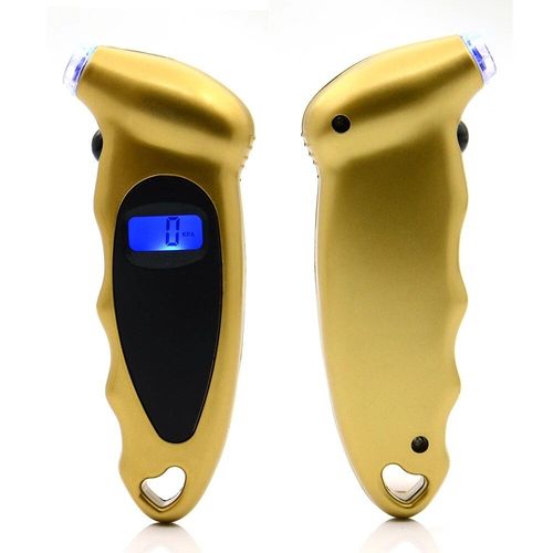Or - Manomètre Numérique De Pression De Pneu, Outil De Diagnostic De Pneu De Vélo, Voiture, 0-150 Psi, Écran Lcd Rétro-Éclairé