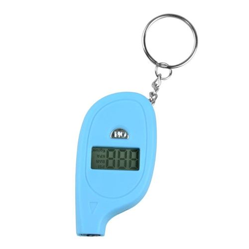 Bleu - Mini Porte-Clés Numérique Lcd Psi Portable, Manomètre De Pression D'air Pour Roue De Pneu, Outil De Corsage, Moniteur De Pression Des Pneus