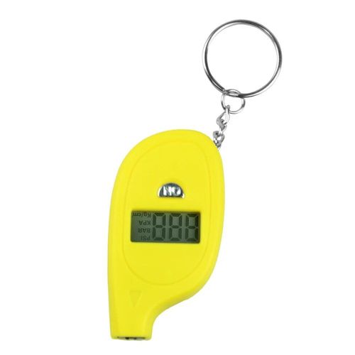 Jaune - Mini Porte-Clés Numérique Lcd Psi Portable, Manomètre De Pression D'air Pour Roue De Pneu, Outil De Corsage, Moniteur De Pression Des Pneus