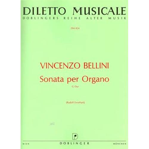 Bellini Sonata Per Organo G Dur Partition