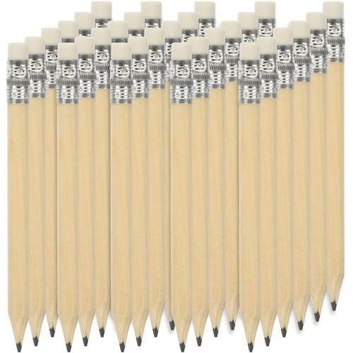 60Pcs Crayons Courts Pour Enfants Crayons De Golf Avec Gomme Pour